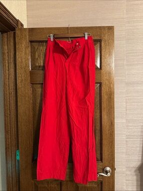 a new day Bright Red Wide-Leg Trousers